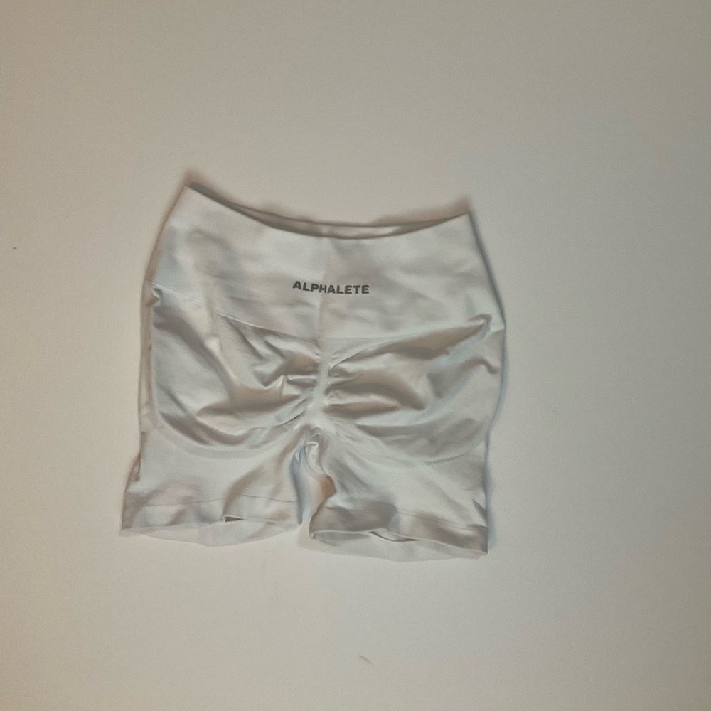 Alphalete Women's Athletic White Shorts